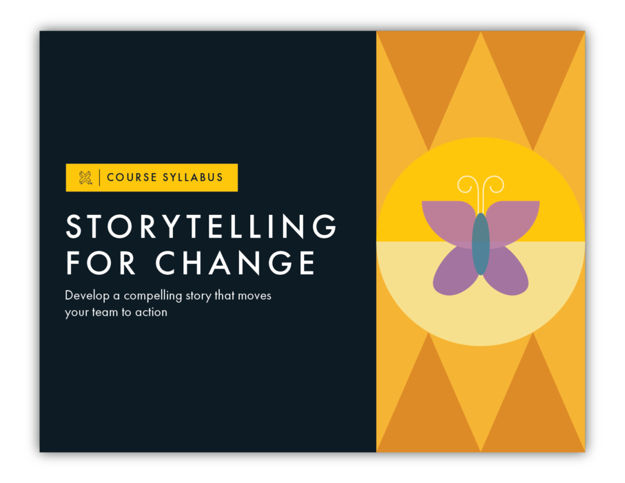Storytelling for Change course syllabus cover